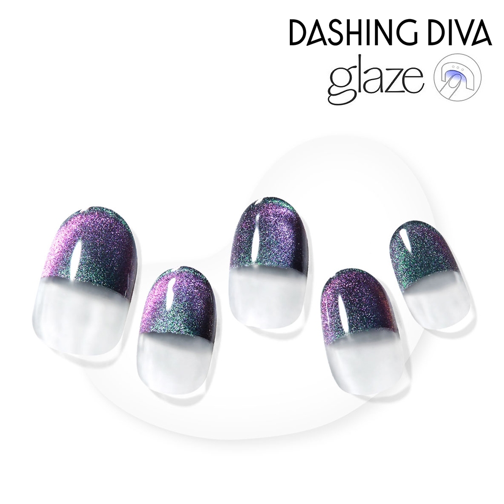 【DASHING DIVA】glaze凝膠美甲貼_磁吸閃耀暗夜
