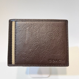 COACH 皮夾 咖啡色 F74388 男用皮夾