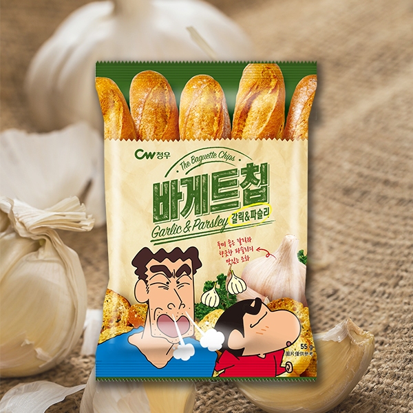 韓國 CW 大蒜麵包風味餅乾(55g)【小三美日】DS016921