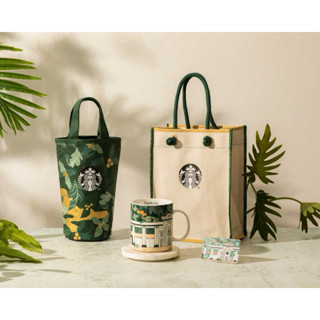 妞妞小舖 星巴克 starbucks 特色 臺南 湖美門市 新湖美 藝術摩登隨行杯袋 美好年代女神提袋 免運 書包 便當