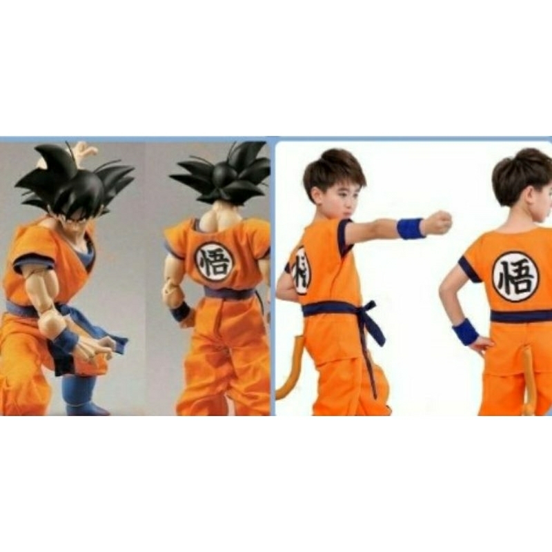 僅穿1次，近新【萬聖節】 兒童 孫悟空 造型服（原買$942）龜派 演出服 七龍珠cosplay 悟空 服裝