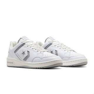 CONVERSE 男款低筒籃球鞋 WEAPON OX 白灰 皮革 A12335C