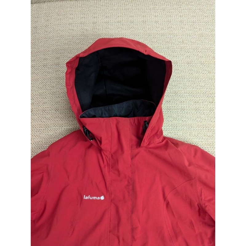 法國戶外品牌 lafuma GORE-TEX 紅色連帽登山外套 防風防水外套 XS S