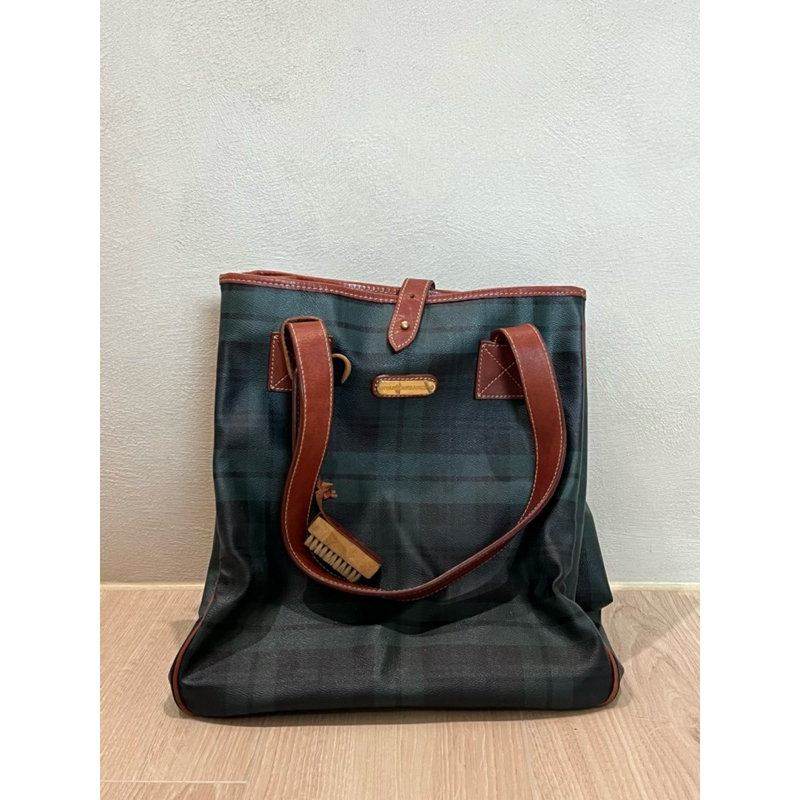 Polo santa roberta經典綠格大水桶包