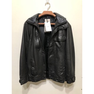 3折 全新 bauhaus 80/20 tough pleased 皮衣 外套 連帽外套 尺寸：M 原定價26480