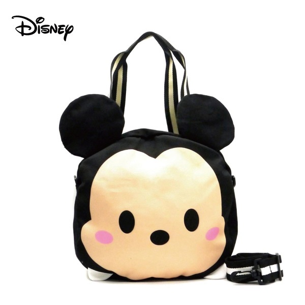迪士尼Disney 立體造型帆布包 大款(附背帶)-米奇 墊腳石購物網