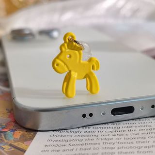 旋轉木馬手機防塵塞 type-c華為蘋果通用掛件充電口堵頭閨蜜禮物IN 手機充電口防塵塞