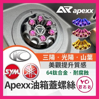 YO買百貨 APEXX 油箱蓋螺絲 正鈦螺絲 SYM 三陽 JETSL 曼巴 DRG二代 FORCE2.0 勁戰六代