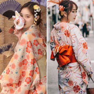 臺灣公司❤️開發票 印花和服 日式浴衣 動漫角色扮演 日式改良和服女 正裝傳統 連衣裙 日式振袖和風浴衣 寫真攝影 服裝