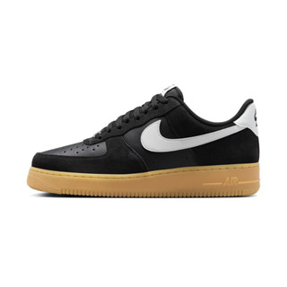 NIKE AIR FORCE 1 07 LV8 男 休閒鞋 AF1 麂皮皮革 膠底 黑-FQ8714004