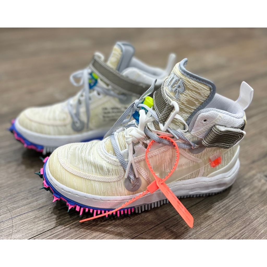 Off-White x Nike 二手 白色  Air Force 1 Mid 中筒 AF1 DO6290-100 休閒