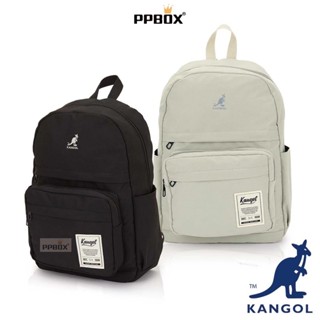 KANGOL 袋鼠 經典布標 後揹包 隱藏 手機收納【64251741】時尚 防潑水 A4 書包 經典款 包包 書包
