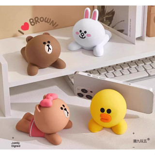 💛高雄賣家 臺灣發貨💛 【現貨+預購】LINE FRIENDS 手機支架 / 懶人桌面擺件裝飾 / 熊大兔兔莎莉熊美支架