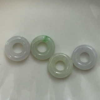 天然緬甸玉 翡翠a貨 紫羅蘭翡翠跑環 平安扣 甜果綠跑環 紫羅蘭辣綠飄花跑環 平安扣 DIY手作 材料 單珠 散珠 串珠