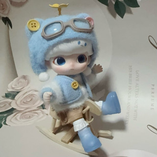 現貨+預購❤️12分 迷你 原木 搖搖馬 BJD 娃娃 木馬 袖珍 盒玩 微縮 Dimoo molly