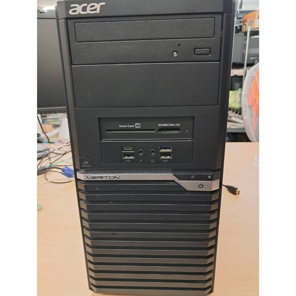 二手 宏碁主機 I7-8700/16G/全新512G SSD(型號:VERITON M4660G)-保固3個月