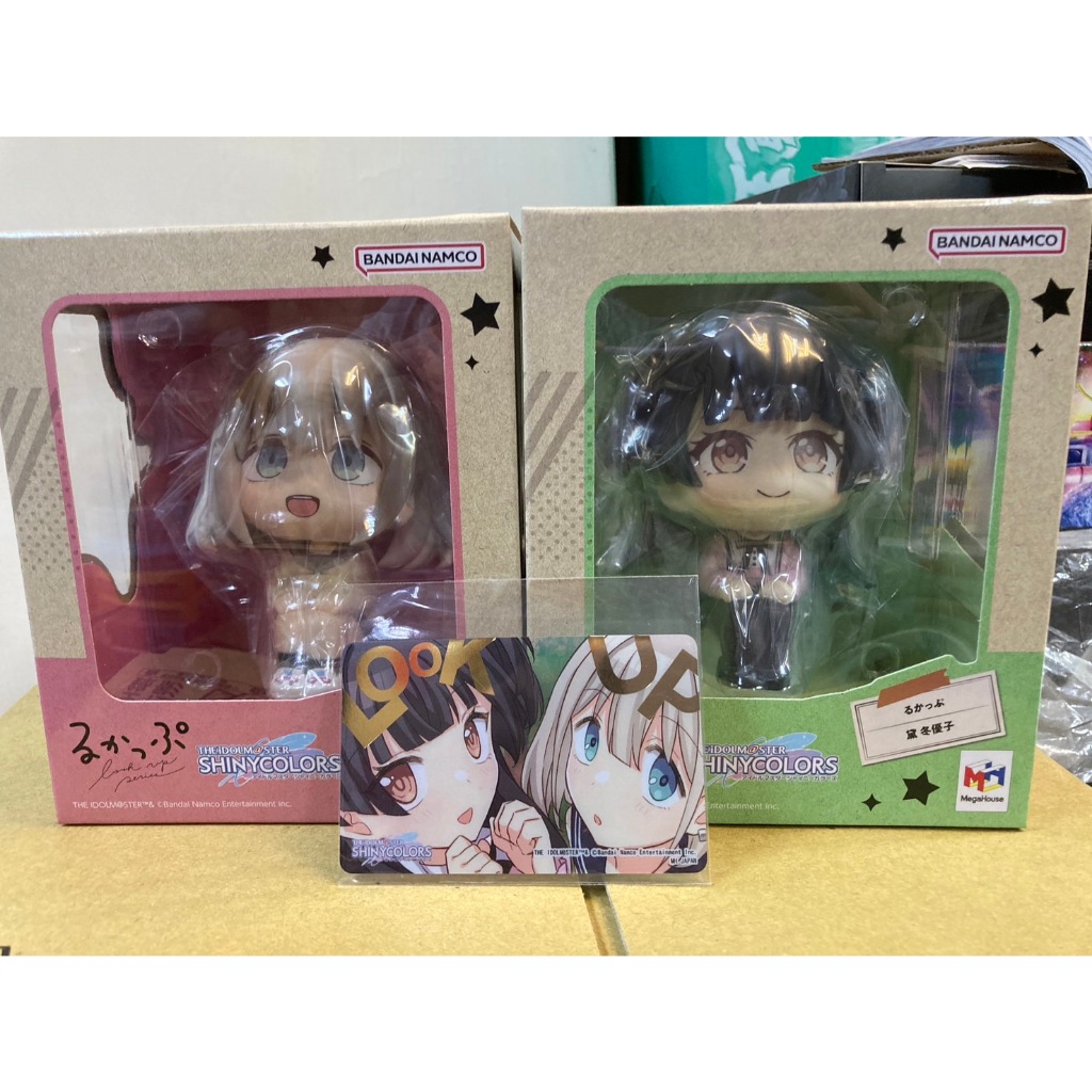 全新現貨 MegaHouse MH LOOK UP Q版抬頭公仔 偶像大師 閃耀色彩 芹澤朝日 黛冬優子 套組含特典