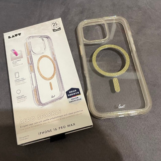 LAUT萊德iPhone 16Pro MAX AERO SPARKLE 磁吸氣墊軍規耐衝擊保護殼 璀璨金