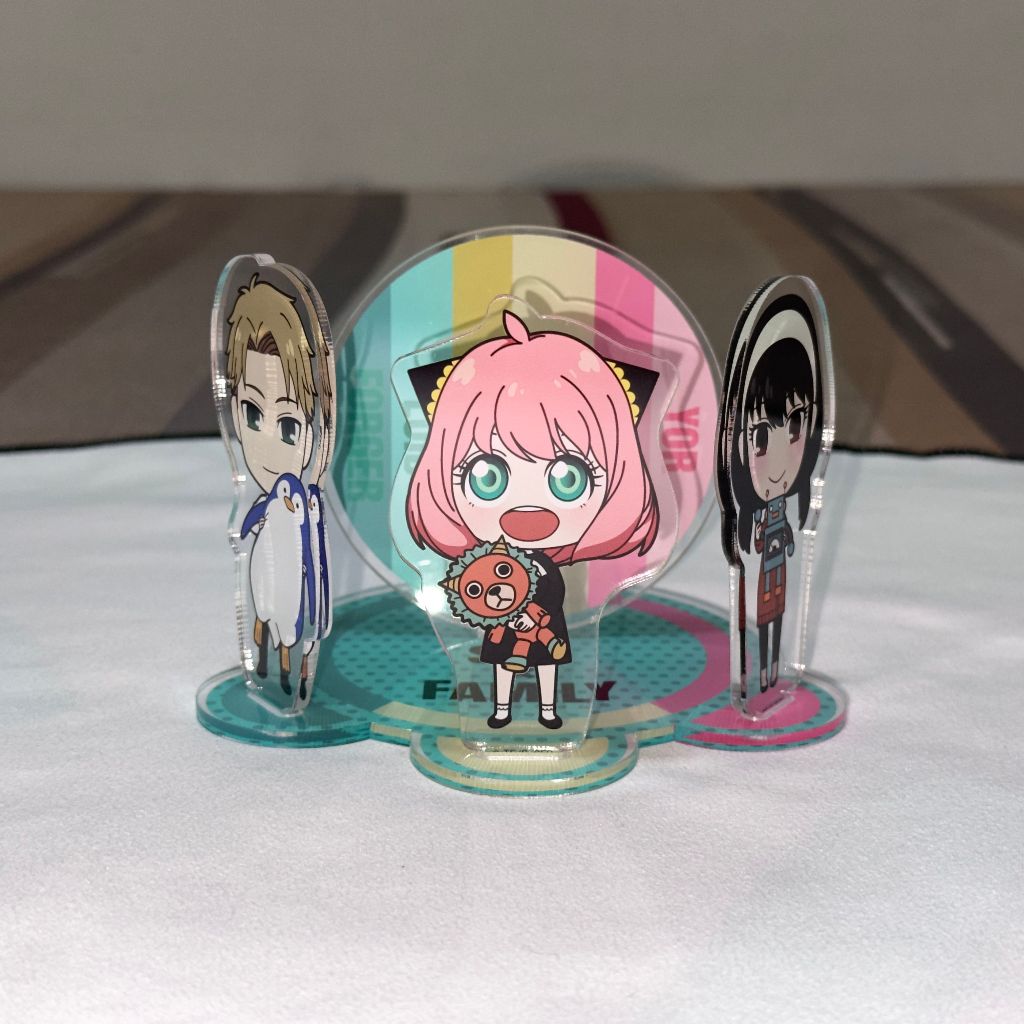 日版 正版 SPY×FAMILY間諜家家酒 安妮亞·佛傑x洛伊德·佛傑x約兒· 佛傑 壓克力立牌 擺飾 現貨 實拍