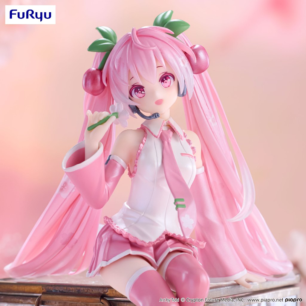 【RE】現貨 FuRyu 景品 初音未來 泡麵蓋 櫻初音2024 珍珠色ver.