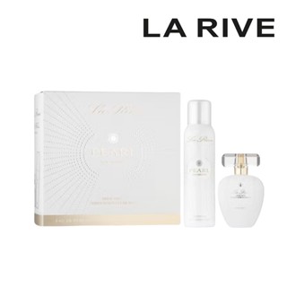 La Rive Pearl施華洛(白)香氛禮盒(淡香精75ml+噴霧150ml) 優雅魅力 女性淡香水 上班香 氣質香