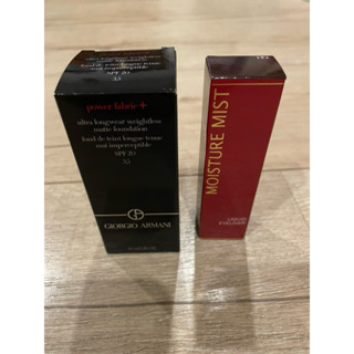 GIORGIO ARMANI超持妝水慕斯粉底液 資生堂夢思嬌眼線液 合售