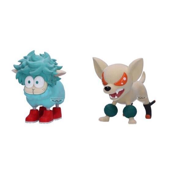 BANPRESTO 萬普 景品 我的英雄學院 FLUFFY PUFFY 出久羊 爆豪狗 公仔 植絨 約7公分 代理版