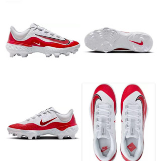 棒球世界全新Nike Men's Alpha Huarache Elite 4 膠釘鞋特價白紅配色