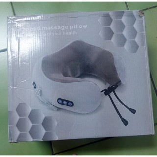 二手U-shaped massage pillow 無線U 型肩項頸按摩枕加熱震動