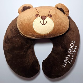 可愛 熊 小熊 立體動物 絨毛 造型頸枕 頸枕 ♥ 現貨 ♥