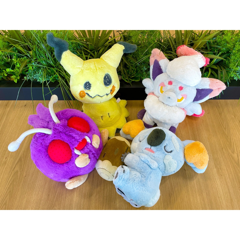 【日本中心限定】現貨 日版 毛球 洗翠索羅亞 樹枕尾熊 謎擬Q 布偶 娃娃 超軟毛茸抱枕 寶可夢 玩偶 正版 寶可夢中心
