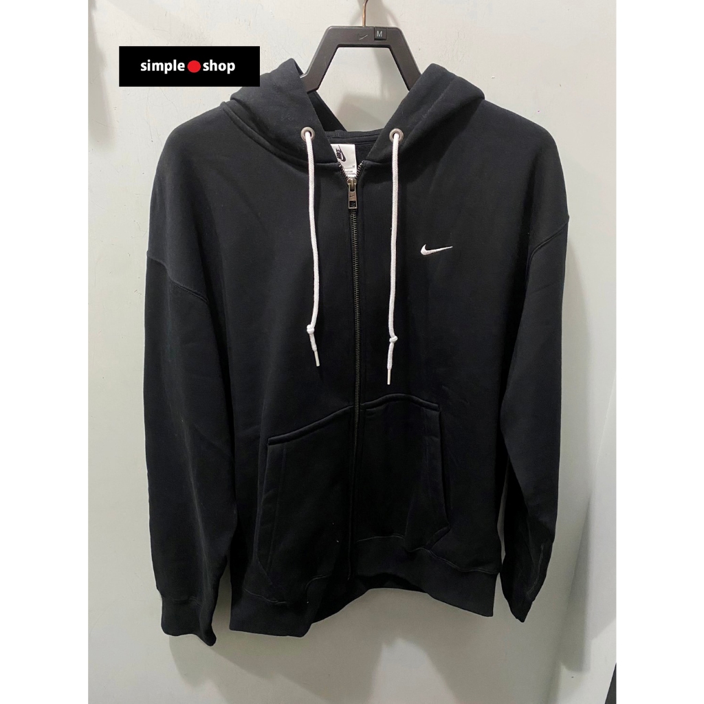 【Simple Shop】NIKE LAB 刺繡 小勾 外套 重磅 厚磅 連帽外套 運動外套 黑色 DR0403-010