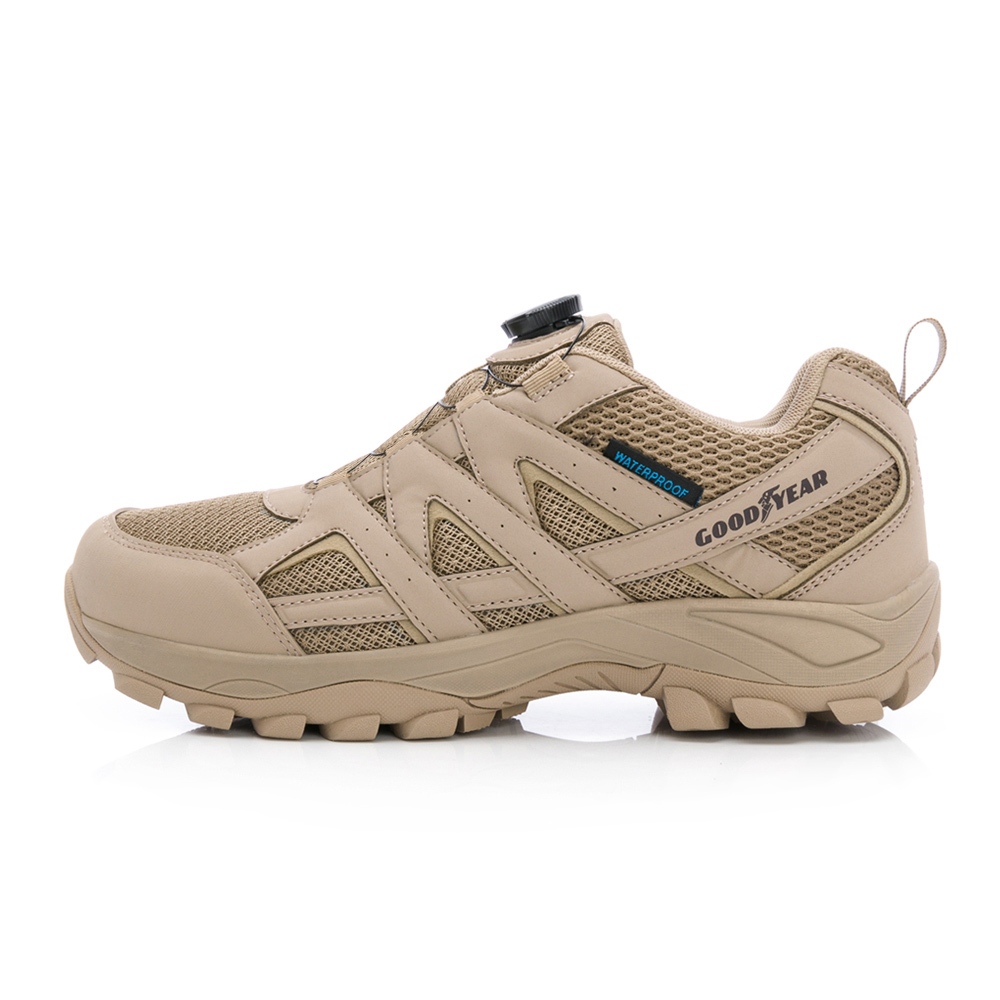 GOODYEAR固特異【野外叢林】男鞋 動態防水轉扣戶外鞋 沙色 / GAMO43421/K Shoe Plaza