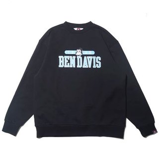BEN DAVIS BDZ4-2001-01 PRINT SWEAT CREWNECK 大學T (黑色) 化學原宿