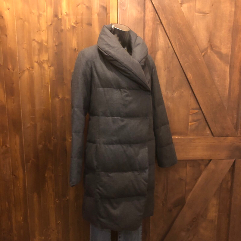 DKNY 暗灰羽絨外套