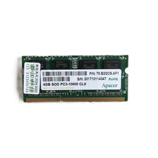 【筆電記憶體】Apacer DDR3- 4G 10600 CL9