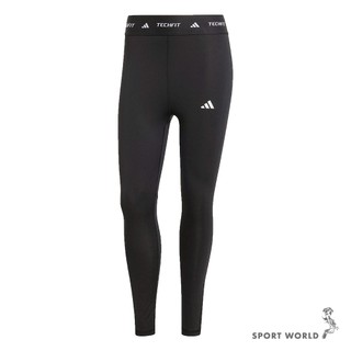 Adidas 緊身長褲 女裝 九分 排汗 黑【運動世界】IT2273