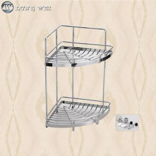 【洗樂適衛浴→沙鹿中港店】MIT臺灣製造304不鏽鋼 雙層轉角架 轉角置物架 牆角架 置物架