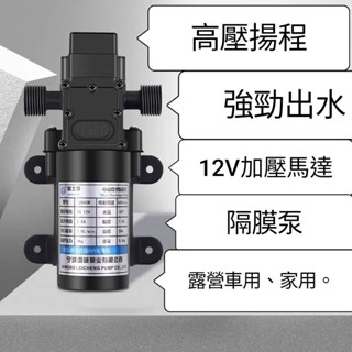 加壓馬達 增壓馬達 12V加壓馬達 壓力型 現貨 雷士泰電動微型隔膜泵增壓泵抽水直流12v 60w12V加壓馬達