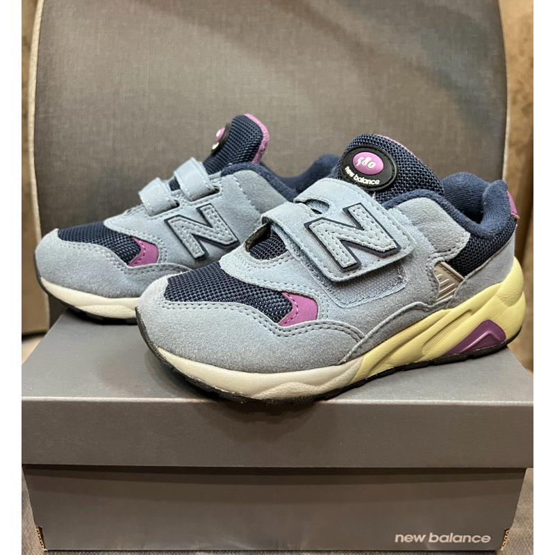 客訂勿下單NEW BALANCE NB 580 童鞋 運動鞋 休閒鞋 中大童 小童 灰藍 麂皮 （PV580VB-W)