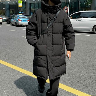 韓系長版羽絨外套 3色 防潑水防風 鋪棉外套 長版外套 長版大衣 男生大衣 United Freak 5133