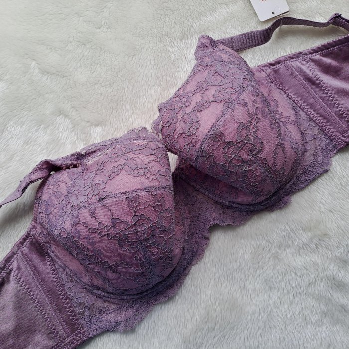＊JOLINNA~SHOP＊黛安芬-E+大女人系列 包覆透氣全罩款~紫色上衣~100F~直購2200元~