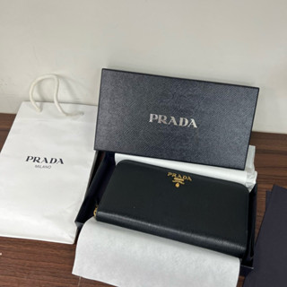 PRADA皮夾 長夾 精品 二手7成新
