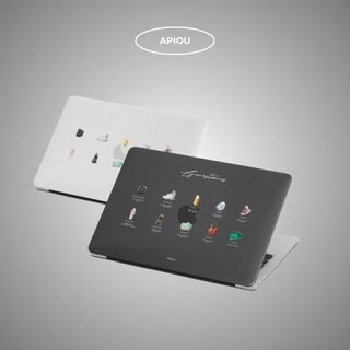 APIOU 水晶圖鑑MacBook 透明全包防刮保護殼 Air Pro M2/M3/M4 neo