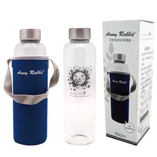 Anny Rabbit 安妮兔時尚玻璃瓶 550ml 內附提袋