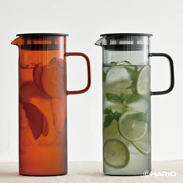 【日本HARIO】琥珀色/深灰冷水壺《WUZ屋子-台北》冷水壺 茶壺 冷泡 麥茶 飲料 果汁 水壺