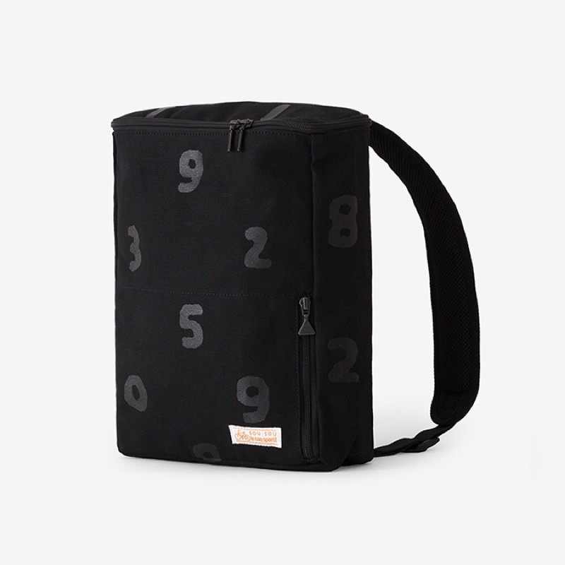 日本 SOUSOU Le Coq Sportif  【二手】BOX箱型 數字 十數 運動 背包 後背包