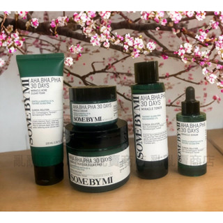 全新SOMEBYMI茶樹三酸30天奇蹟系列/精華液/面霜/爽膚水/洗面乳