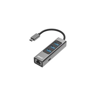 acer Type-C HUB 4合1多功能擴充埠 / USB-A3.0 x3 + RJ45 x1 / 原廠認證
