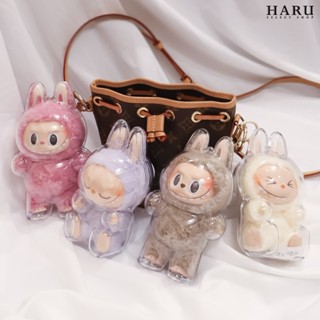 -HARU-POP MART 泡泡瑪特 LABUBU 心動馬卡龍 坐坐派對 加厚透明壓克力保護殼 保護殼 殼Zimomo